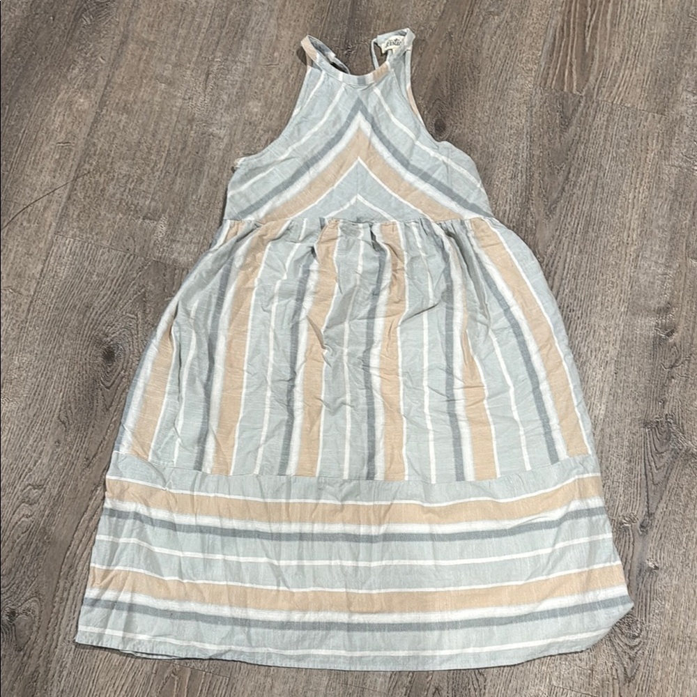 Stylish Sleeveless Striped Dress
